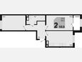 3-комнатная квартира, 59.90 м², 7/9 этаж фото 0