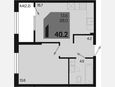 2-комнатная квартира, 40.20 м², 2/18 этаж фото 0