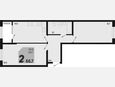 2-комнатная квартира, 66.70 м², 2/18 этаж фото 0