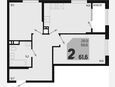 2-комнатная квартира, 61.60 м², 13/18 этаж фото 0
