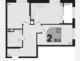 2-комнатная квартира, 61.60 м², 13/18 этаж фото 0