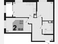 2-комнатная квартира, 61.60 м², 16/18 этаж фото 0