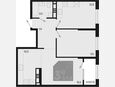 3-комнатная квартира, 64.80 м², 18/18 этаж фото 0