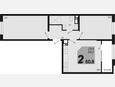 3-комнатная квартира, 60.80 м², 6/18 этаж фото 0