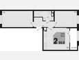 3-комнатная квартира, 60.80 м², 15/18 этаж фото 0