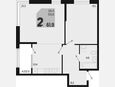 2-комнатная квартира, 61.90 м², 2/18 этаж фото 0