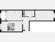 2-комнатная квартира, 65.80 м², 8/18 этаж фото 0