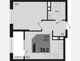 2-комнатная квартира, 39.20 м², 9/18 этаж фото 0
