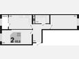 2-комнатная квартира, 65.80 м², 14/18 этаж фото 0