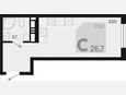 Студия, 26.70 м², 17/18 этаж фото 0
