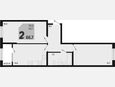 2-комнатная квартира, 66.70 м², 2/18 этаж фото 0