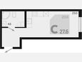 Студия, 27.60 м², 2/18 этаж фото 0