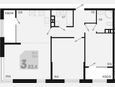3-комнатная квартира, 83.40 м², 9/9 этаж фото 0